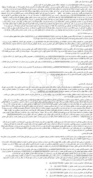 مزایده ساختمان مسکونی و...