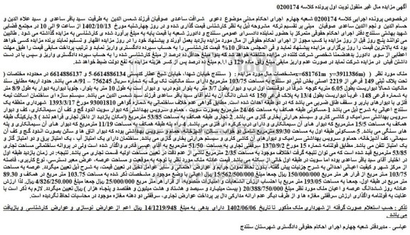 مزایده فروش ملک
