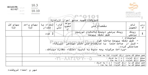 استعلام رینگ برنجی 