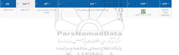 استعلام خرید 4 قلم اتصالات فشارقوی استنلس 316