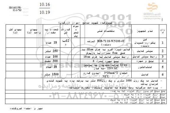 استعلام فن بکوارد اکسیال دمنده و...