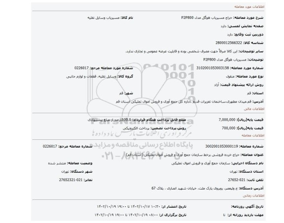 مسیریاب هوگل مدل P2P800