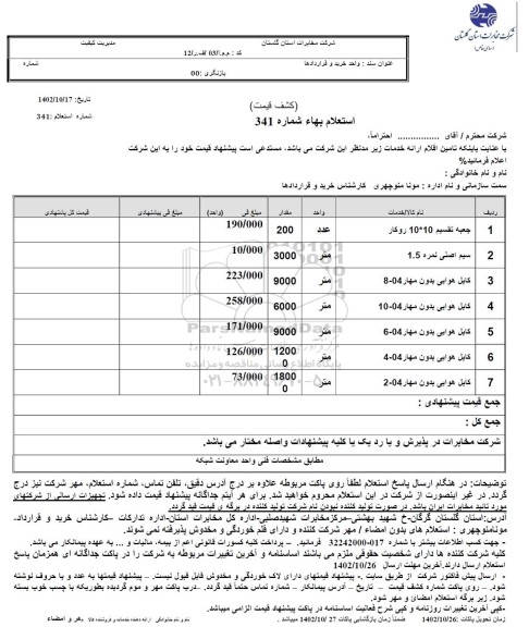 استعلام جعبه تقسیم 10*10 روکار ...