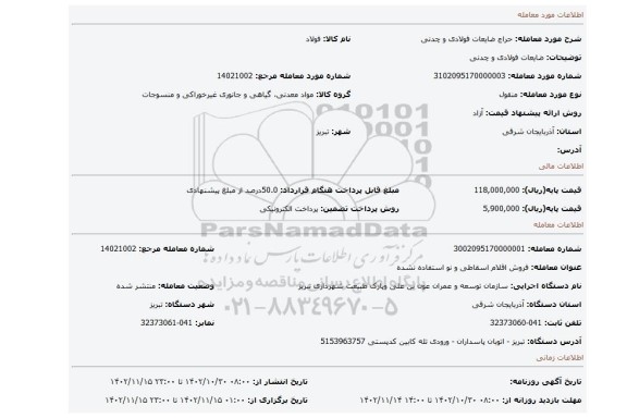 ضایعات فولادی و چدنی