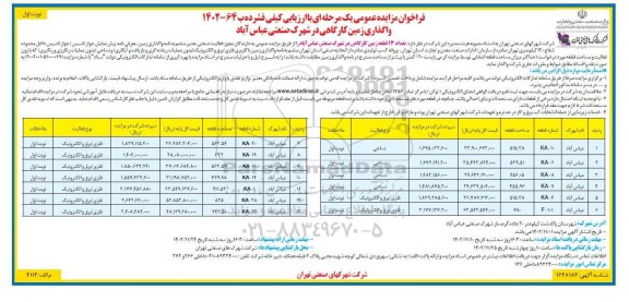 مزایده واگذاری زمین کارگاهی 
