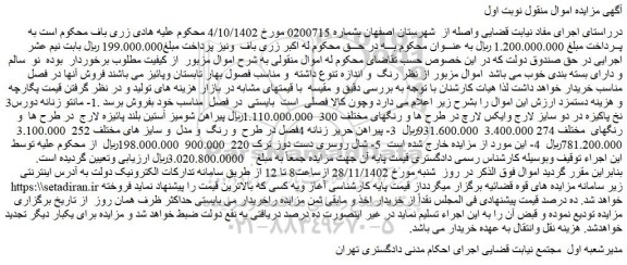 مزایده فروش 1- مانتو زنانه دورس3 نخ پاکیزه در دو سایز لارج وایکس لارچ در طرح ها و رنگهای مختلف 