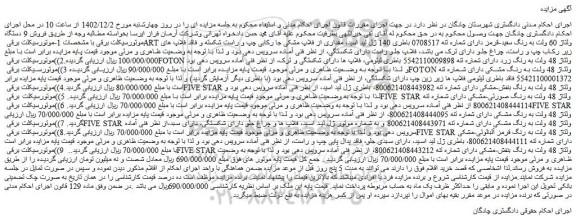 مزایده موتورسیکلت برقی ART ولتاژ 60 ولت