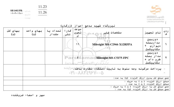 استعلام دوربین مداربسته دیواری و طرح دام