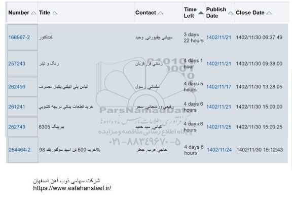 استعلام کنتاکتور...