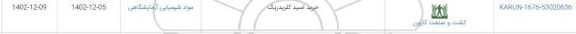استعلام خرید اسید کلریدریک 