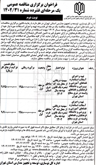 مناقصه تهیه و اجرای آسفالت استاندارد