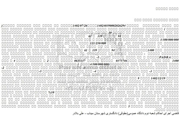 مزایده یک دستگاه خودرو کامیونت زامیاد مدل 1400