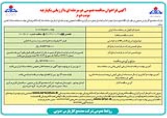 مناقصه فیدر 6 کیلو ولت به همراه نصب و تست و راه اندازی - نوبت دوم