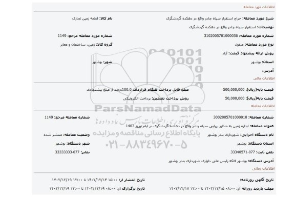 استقرار سیاه چادر واقع در دهکده گردشگری