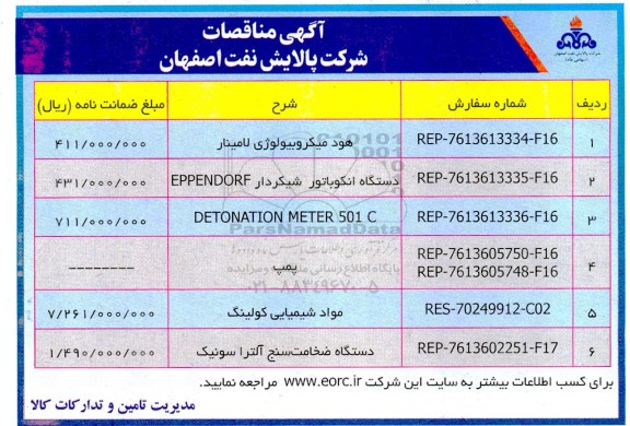 مناقصه هود میکروبیولوژی لامینار...