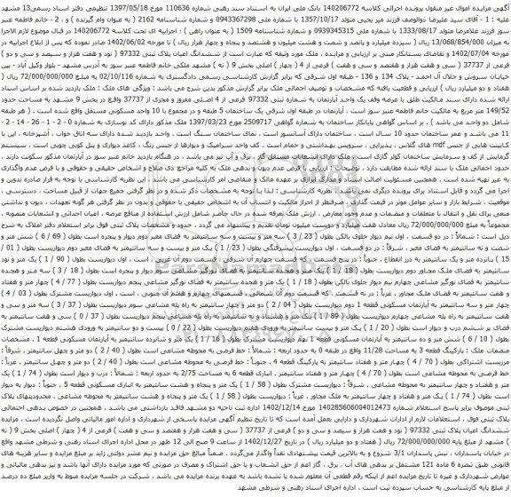 مزایده ملک