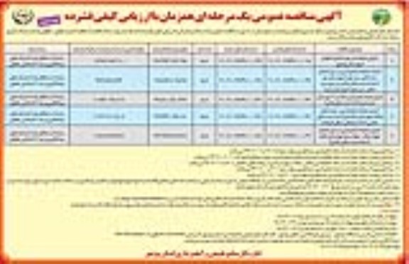 مناقصه اجرای عملیات در حوزه آبخیز آبطویل و..نوبت دوم 