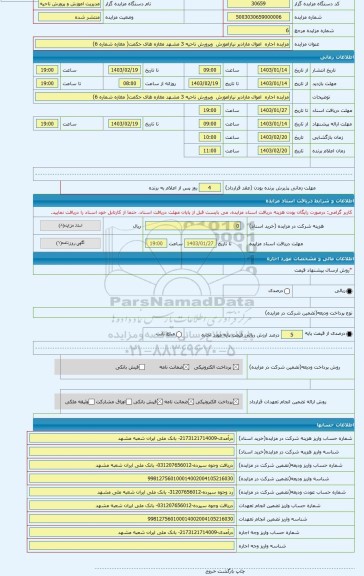 مزایده ، مزایده اجاره اموال مازادبر نیازاموزش وپرورش ناحیه 3 مشهد مغازه های حکمت( مغازه شماره 6)