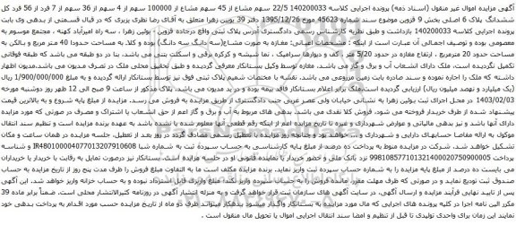 مزایده مغازه