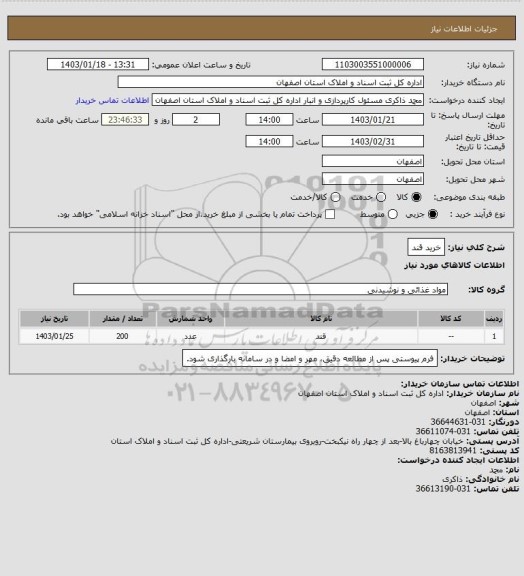 استعلام خرید قند