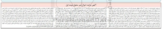 مزایده یک باب مغازه