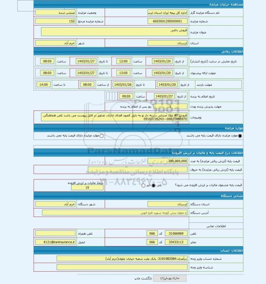 مزایده ، فروش داغی