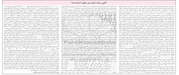 مزایده فروش ششدانگ پلاک ثبتی 759 فرعی از 68 اصلی