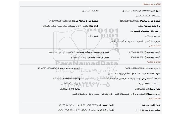 قطعات اسانسور