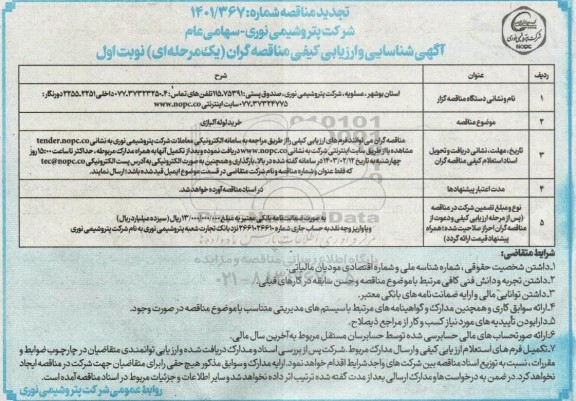 تجدید مناقصه خرید لوله آلیاژی
