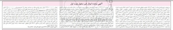  مزایده ملک به مساحت 206.68 مترمربع پلاک ثبتی 191 فرعی از 1939 اصلی