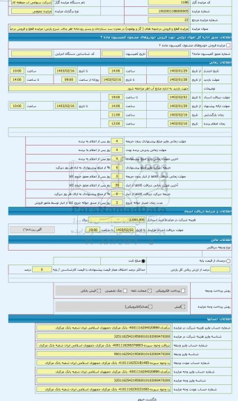 مزایده ، مزایده قطع و فروش درختچه های ( گز ، یولقون) موجود در مخزن سد ستارخان و بستر رودخانه اهر چای بیش از قطر 10 سانتی