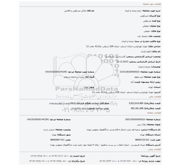 عرصه و اعیان