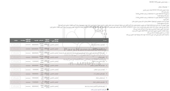 مزایده انواع چوب و تخته صندوقی درهم ...