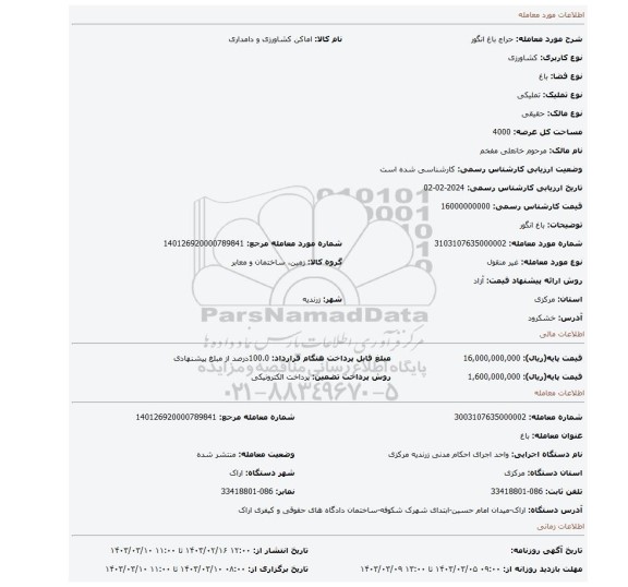 باغ انگور