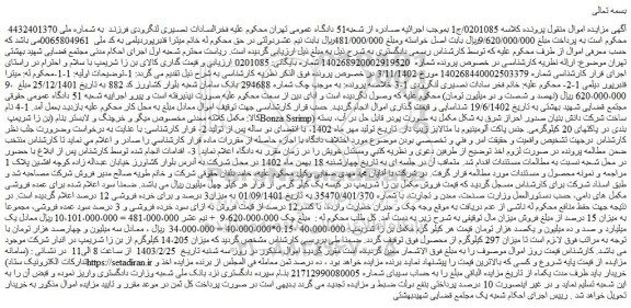 مزایده فروش مکمل کلاته معدنی مخصوص میگو و خرچنگ و لابستر بنام (بن زا شریمپ Bonza Ssrimp)