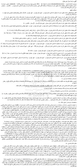 مزایده فروش سیزده سهم مشاع از پانزده سهم مشاع از 6 دانگ ملک
