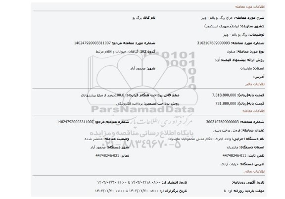 برگ بو پالم - ونیز