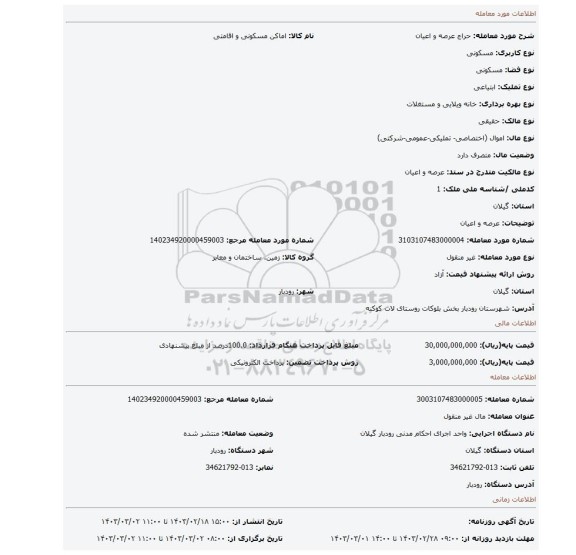 عرصه و اعیان