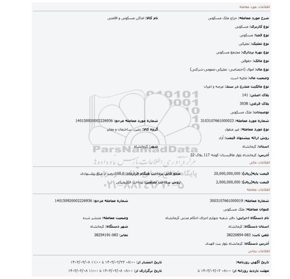 ملک مسکونی