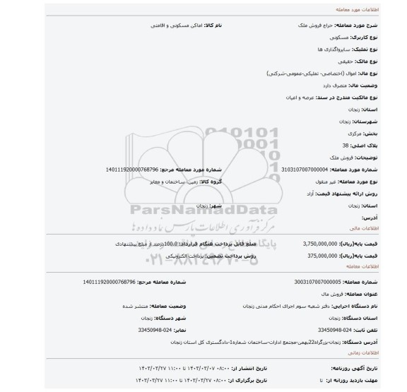 فروش ملک
