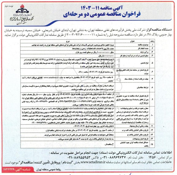 فراخوان راهبند ضد تهاجم نوبت دوم 