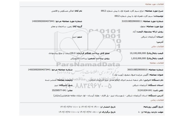 سیم کارت همراه اول با پیش شماره 0912