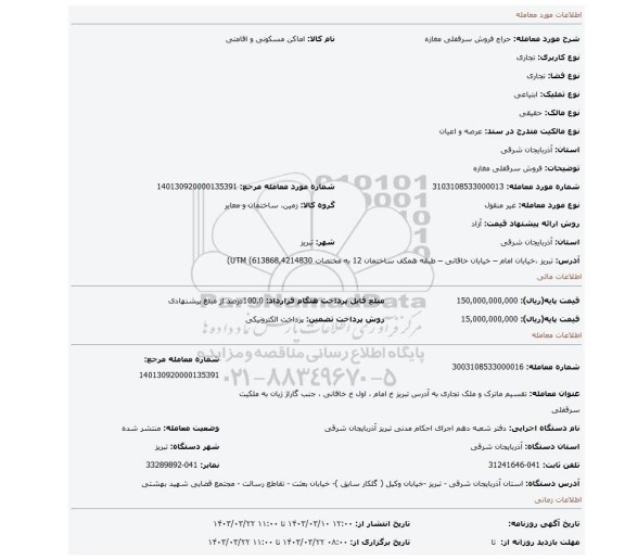 فروش سرقفلی مغازه