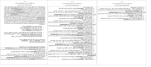 مناقصه عملیات تکمیلی کارهای باقیمانده شبکه فرعی آبیاری... تجدید
