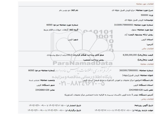 فروش قصیل علوفه ای