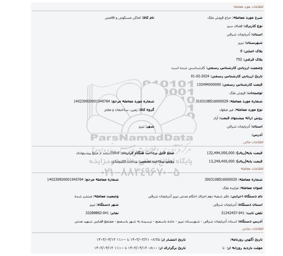 فروش ملک