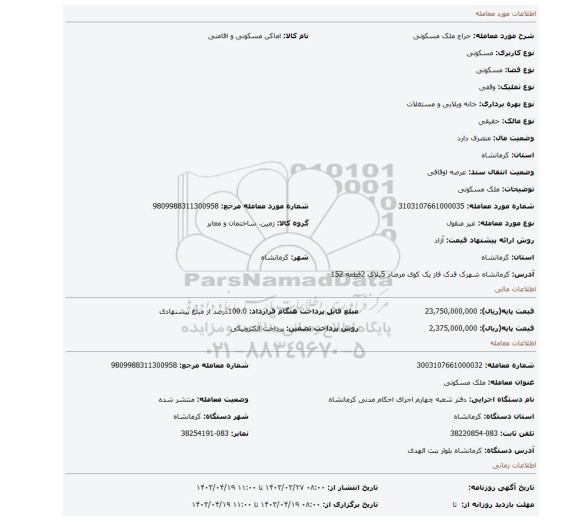 ملک مسکونی