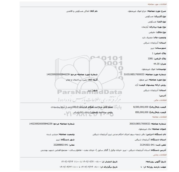 اموال غیرمنقول