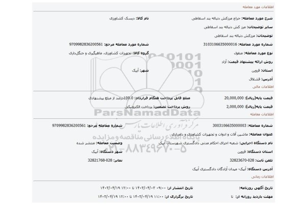 مرزکش دنباله بند اسقاطی