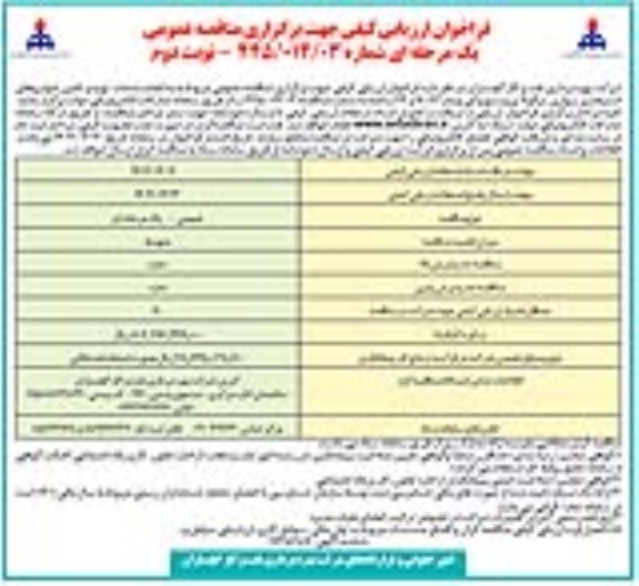 فراخوان مناقصه انجام خدمات تهیه و تامین خودروهای استیجاری سواری ...- نوبت دوم 